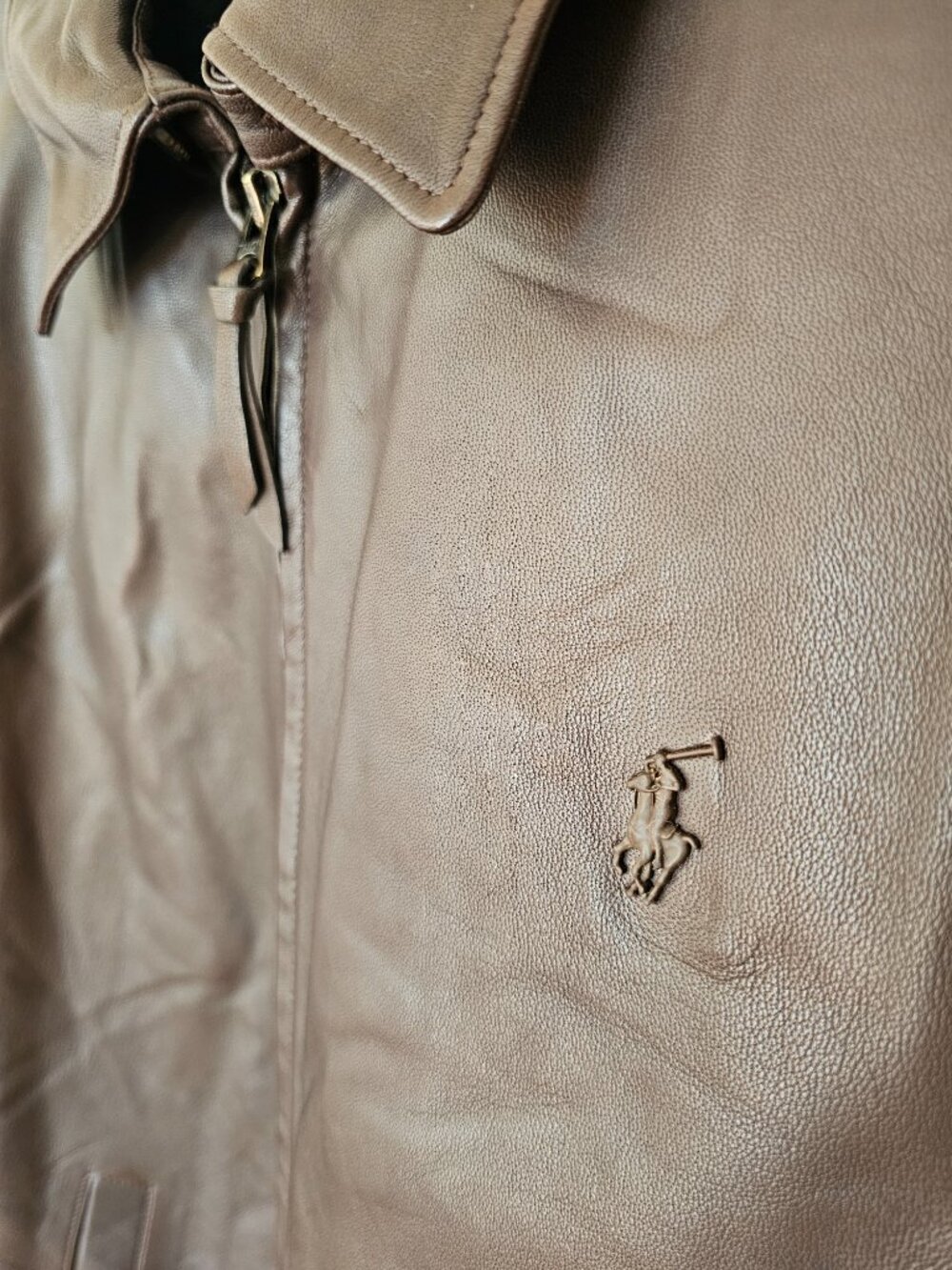 Polo Ralph Lauren Leather Men's Jacket - Picture 12 of 14